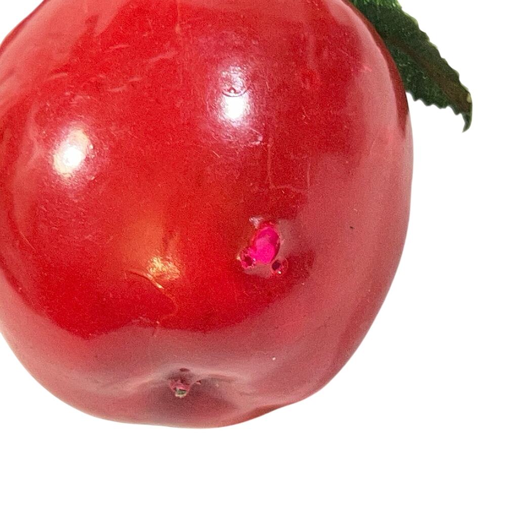 Red Apple Christmas Ornament Lot Plastic Fruit Multi Size 21 Pcs Teachers Tree - Picture 11 of 14